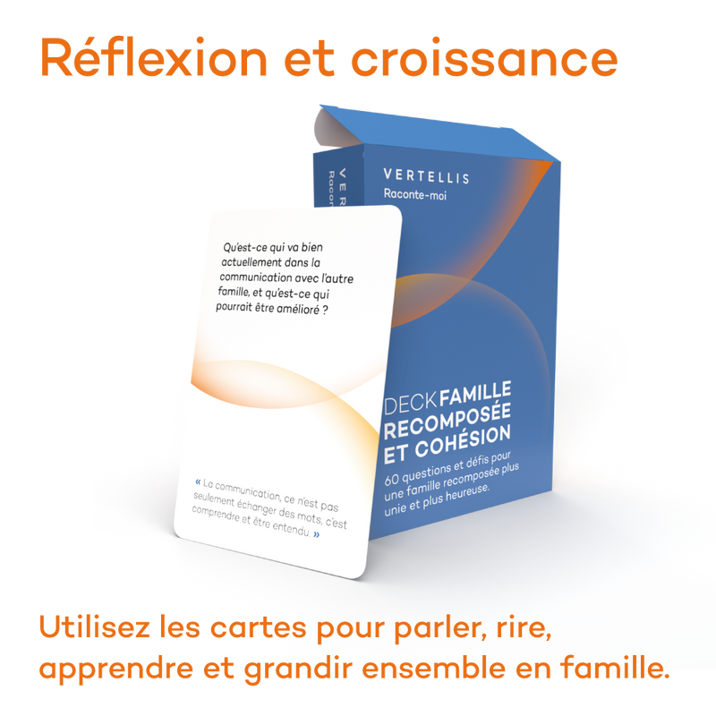 Deck Famille Recomposée et Cohésion - 60 questions et défis pour une famille recomposée plus unie et heureuse