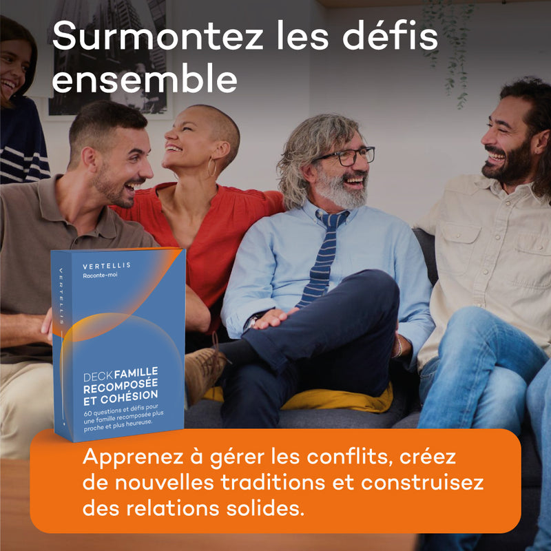 Deck Famille Recomposée et Cohésion - 60 questions et défis pour une famille recomposée plus unie et heureuse