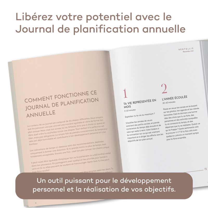 Journal de Planification Annuelle - Un plan annuel inspirant en 10 étapes