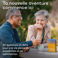 Deck Retraite et Épanouissement - 60 questions, citations et défis pour vivre la retraite de tes rêves