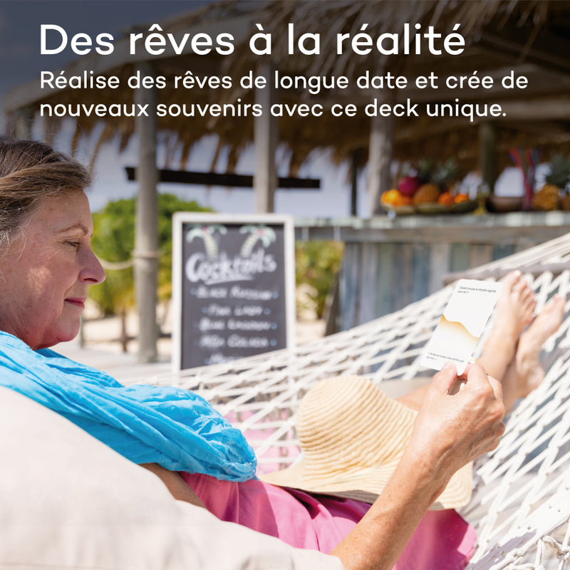 Deck Retraite et Épanouissement - 60 questions, citations et défis pour vivre la retraite de tes rêves