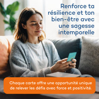 Deck Positivité et Sagesse Stoïcienne - 60 questions et défis pour renforcer ta confiance, ta résilience et ton bonheur